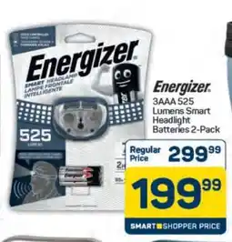 Pick n Pay Hypermarket Energizer 3AAA 525 Lumens Smart Headlight Batteries 2-Pack offer