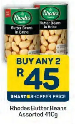 Pick n Pay Rhodes Butter Beans Assorted 410g offer