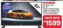 Pick n Pay Hypermarket TELEFUNKEN 32 HD LED TV offer