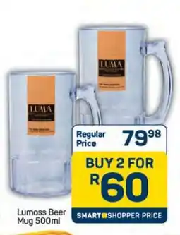 Pick n Pay Hypermarket Lumoss Beer Mug 500ml offer