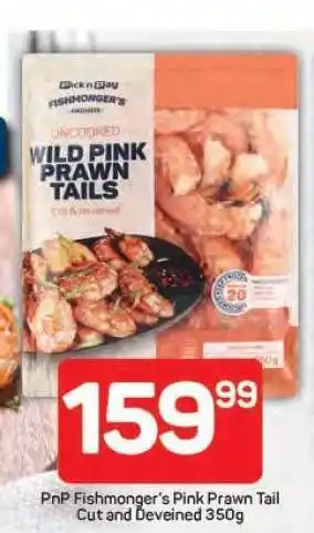 Pick n Pay PnP Fishmonger's Pink Prawn Tail Cut and Deveined 350g offer
