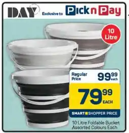 Pick n Pay Hypermarket 10 Litre Foldable Bucket offer