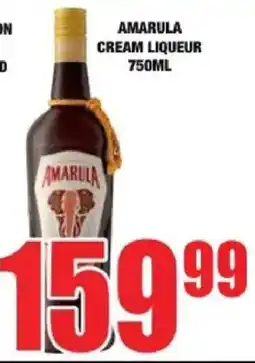Boxer Liquors Amarula cream liqueur offer
