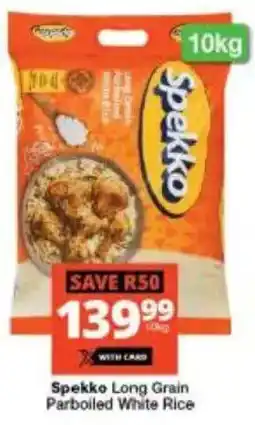 Checkers Spekko Long Grain Parboiled White Rice offer