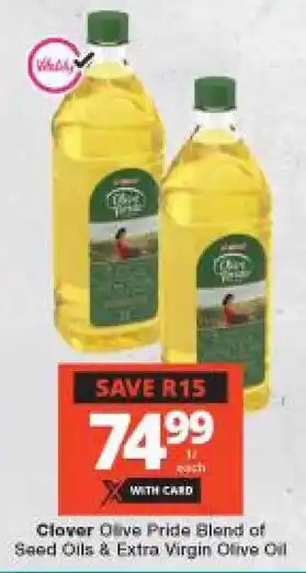 Checkers Clover Olive Pride Blend of Seed Oils & Extra Virgin Olive Oil offer