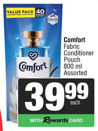 Spar Comfort Fabric Conditioner Pouch Assorted offer