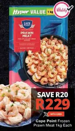 Checkers Hyper Cape Point Frozen Prawn Meat offer