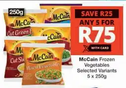 Checkers Hyper McCain Frozen Vegetables offer