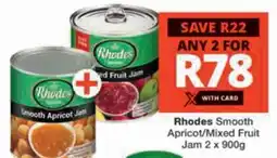 Checkers Hyper Rhodes Smooth Apricot/ Mixed Fruit Jam offer