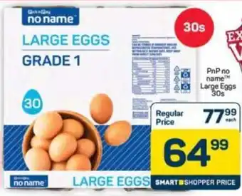 Pick n Pay Hypermarket PnP no name Large Eggs offer