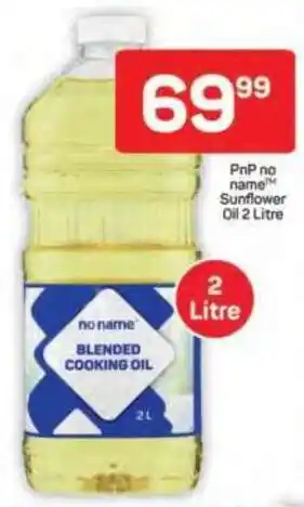 Pick n Pay Hypermarket PnP no name Sunflower Oil offer