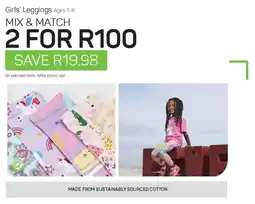 Pick n Pay Hypermarket Girls' Leggings offer