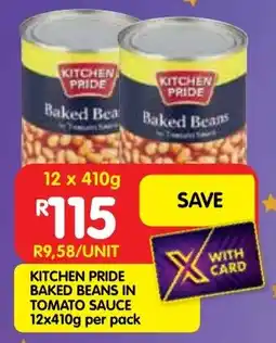 Shoprite Kitchen pride baked beans in tomato sauce offer