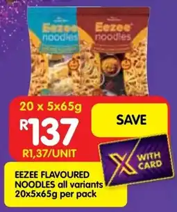 Shoprite Eezee flavoured noodles offer