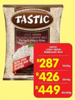 Shoprite Tastic long grain parboiled rice offer