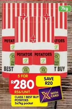 Shoprite Class 1 best buy potatoes offer