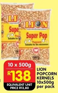 Shoprite Lion popcorn kernels offer