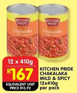 Shoprite Kitchen pride chakalaka mild & spicy offer