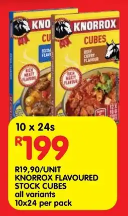 Shoprite Knorrox flavoured stock cubes offer