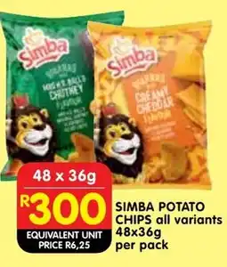Shoprite Simba potato chips offer