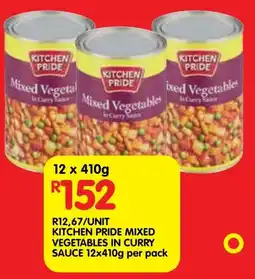 Shoprite Kitchen pride mixed vegetables in curry sauce offer