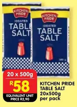 Shoprite Kitchen pride table salt offer