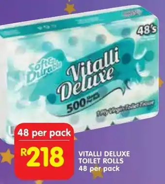 Shoprite Vitalli deluxe toilet rolls offer