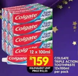 Shoprite Colgate triple action toothpaste offer