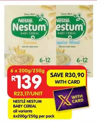 Shoprite Nestlé nestum baby cereal offer