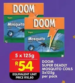 Shoprite Doom super deadly mosquito coils offer