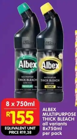 Shoprite Albex multipurpose thick bleach offer