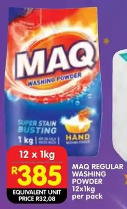 Shoprite Maq regular washing powder offer
