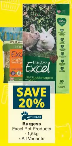 Checkers Burgess Excel Pet Products offer