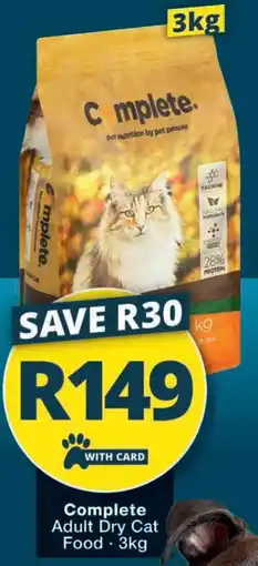Checkers Complete Adult Dry Cat Food offer