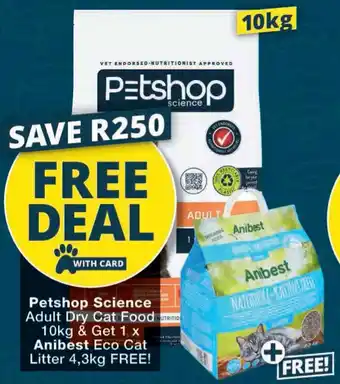 Checkers Petshop Science Adult Dry Cat Food offer