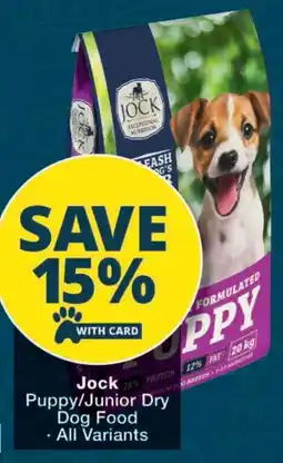 Checkers Jock Puppy/ Junior Dry Dog Food offer