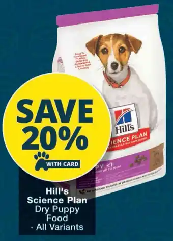 Checkers Hill's Science Plan Dry Puppy Food offer