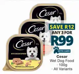 Checkers Cesar Wet Dog Food offer