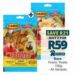 Checkers Daro Frootz Treats offer