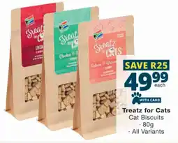 Checkers Treatz for Cats Cat Biscuits offer