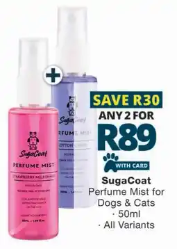 Checkers SugaCoat Perfume Mist for Dogs & Cats offer