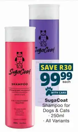 Checkers SugaCoat Shampoo for Dogs & Cats offer