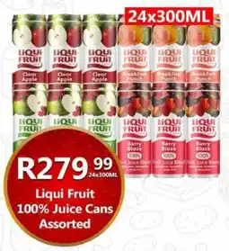 Take 'n Pay Liqui Fruit 100% Juice Cans Assorted offer