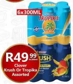 Take 'n Pay Clover Krush Or Tropika Assorted offer