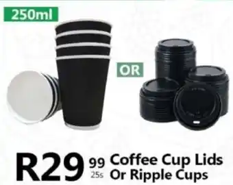 Take 'n Pay Coffee Cup Lids Or Ripple Cups offer