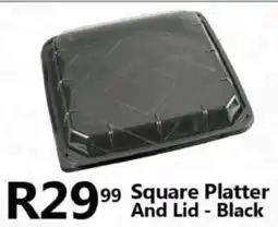 Take 'n Pay Square Platter And Lid Black offer