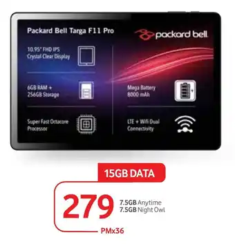 Makro Packard Bell Targa F11 Pro offer