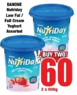 Boxer Danone Nutriday Low Fat/ Full Cream Yoghurt Assorted offer