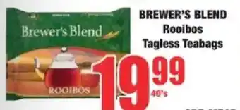 Boxer Brewer's Blend Rooibos Tagless Teabags offer