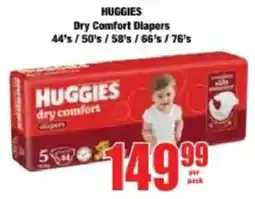 Boxer Huggies Dry Comfort Diapers offer